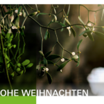 Unser Bild zeigt die Weihnachtskarte der HSWT mit einem Mistelzweig