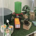 Unser Foto zeigt das Ausstellungsstück des Biomasse-Institus im Pixelcampus der Hochschule Ansbach.